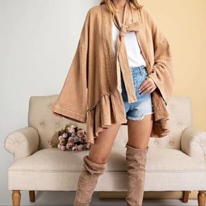 Cotton muslin kimono